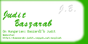 judit baszarab business card